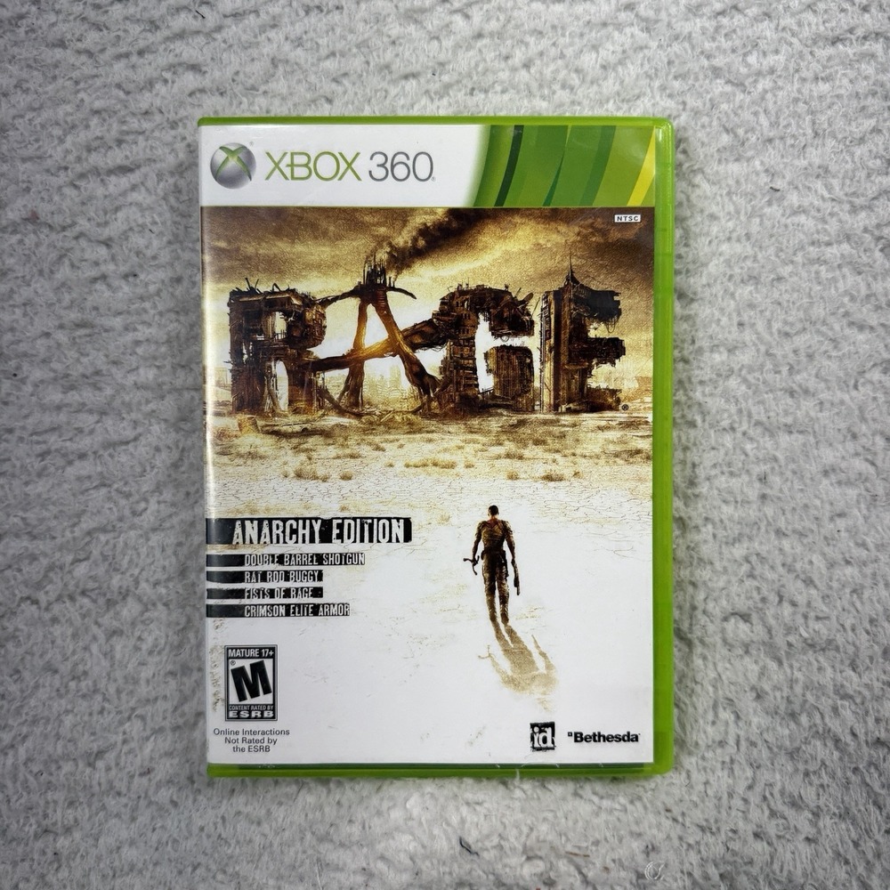 Rage Anarchy Edition Microsoft Xbox 360 2011 Bethesda Action Adventure